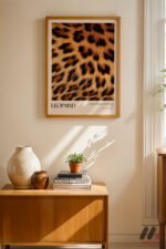 Leopar Deseni Posteri Duvar Tablosu, Motivasyon Hediyesi - Görsel 4