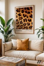 Leopar Deseni Posteri Duvar Tablosu, Motivasyon Hediyesi - Görsel 6