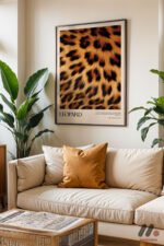 Leopar Deseni Posteri Duvar Tablosu, Motivasyon Hediyesi - Görsel 3