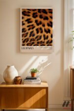 Leopar Deseni Posteri Duvar Tablosu, Motivasyon Hediyesi - Görsel 8