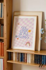 See Good In All Things Tipografi Duvar Tablosu, Motivasyon Hediyesi - Görsel 5