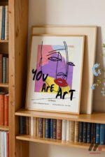 You Are Art Kolaj Tipografi Duvar Tablosu, Motivasyon Hediyesi - Görsel 5