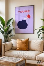 You're The Bomb Tipografi Duvar Tablosu, Motivasyon Hediyesi - Görsel 3