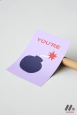 You're The Bomb Tipografi Duvar Tablosu, Motivasyon Hediyesi - Görsel 7
