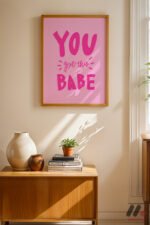 You Got This Babe Tipografi Duvar Tablosu, Motivasyon Hediyesi - Görsel 4