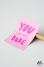 You Got This Babe Tipografi Duvar Tablosu, Motivasyon Hediyesi - Görsel 7