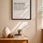 Discipline Tanım Posteri Duvar Tablosu, Motivasyon Hediyesi
