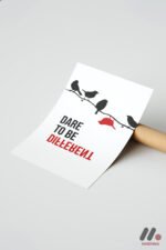 Dare To Be Different Kuşlar Duvar Tablosu, Motivasyon Hediyesi - Görsel 7