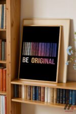 Be Original Barkod Tipografi Duvar Tablosu, Motivasyon Hediyesi - Görsel 5