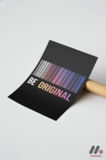Be Original Barkod Tipografi Duvar Tablosu, Motivasyon Hediyesi - Görsel 7