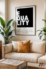 Equality Tanım Posteri Duvar Tablosu, Motivasyon Hediyesi - Görsel 3