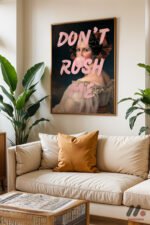 Don't Rush Me Klasik Portre Duvar Tablosu, Motivasyon Hediyesi - Görsel 6