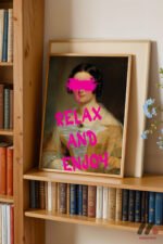 Relax And Enjoy Klasik Portre Duvar Tablosu, Motivasyon Hediyesi - Görsel 5