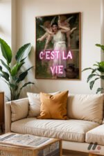 C'est La Vie Melekli Klasik Duvar Tablosu, Motivasyon Hediyesi - Görsel 6
