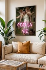 C'est La Vie Melekli Klasik Duvar Tablosu, Motivasyon Hediyesi - Görsel 3
