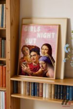 Girls Night Out Klasik Kolaj Duvar Tablosu, Motivasyon Hediyesi - Görsel 5