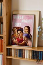 Girls Night Out Klasik Kolaj Duvar Tablosu, Motivasyon Hediyesi - Görsel 2