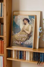 Where Is My Valentine Melek Duvar Tablosu, Motivasyon Hediyesi - Görsel 5