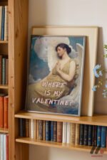 Where Is My Valentine Melek Duvar Tablosu, Motivasyon Hediyesi - Görsel 2