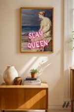 Slay Queen Klasik Figür Duvar Tablosu, Motivasyon Hediyesi - Görsel 4