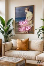 Slay Queen Klasik Figür Duvar Tablosu, Motivasyon Hediyesi - Görsel 6