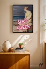 Slay Queen Klasik Figür Duvar Tablosu, Motivasyon Hediyesi