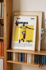 LeBron James Basketbol Posteri Duvar Tablosu, Spor Severlere Hediye - Görsel 5