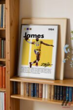 LeBron James Basketbol Posteri Duvar Tablosu, Spor Severlere Hediye - Görsel 2
