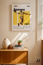 LeBron James Basketbol Posteri Duvar Tablosu, Spor Severlere Hediye - Görsel 8