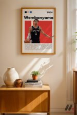 Wembanyama Basketbol Posteri Duvar Tablosu, Spor Severlere Hediye - Görsel 4