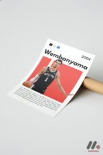Wembanyama Basketbol Posteri Duvar Tablosu, Spor Severlere Hediye - Görsel 7