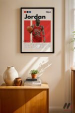 Michael Jordan Basketbol Posteri Duvar Tablosu, Spor Severlere Hediye