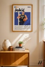 Jokic Basketbol Posteri Duvar Tablosu, Spor Severlere Hediye - Görsel 4