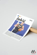 Jokic Basketbol Posteri Duvar Tablosu, Spor Severlere Hediye - Görsel 7