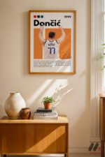 Doncic Basketbol Posteri Duvar Tablosu, Spor Severlere Hediye - Görsel 4