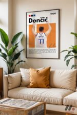 Doncic Basketbol Posteri Duvar Tablosu, Spor Severlere Hediye - Görsel 3