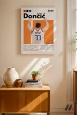 Doncic Basketbol Posteri Duvar Tablosu, Spor Severlere Hediye - Görsel 8
