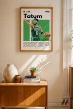 Tatum Basketbol Posteri Duvar Tablosu, Spor Severlere Hediye - Görsel 4