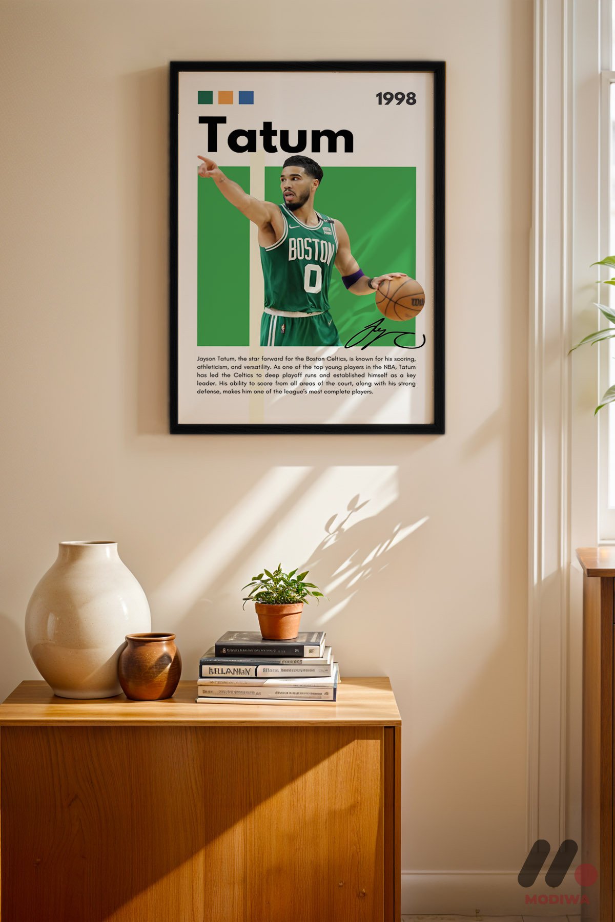 mdw-tbl-0881_ab4-3.jpg Tatum Basketbol Posteri Duvar Tablosu, Spor Severlere Hediye - Görsel 1
