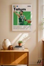 Tatum Basketbol Posteri Duvar Tablosu, Spor Severlere Hediye - Görsel 8