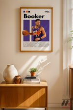 Booker Basketbol Posteri Duvar Tablosu, Spor Severlere Hediye - Görsel 4
