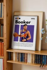 Booker Basketbol Posteri Duvar Tablosu, Spor Severlere Hediye - Görsel 2