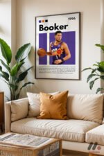 Booker Basketbol Posteri Duvar Tablosu, Spor Severlere Hediye - Görsel 3