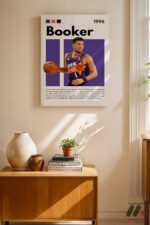 Booker Basketbol Posteri Duvar Tablosu, Spor Severlere Hediye - Görsel 8