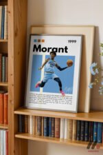 Morant Basketbol Posteri Duvar Tablosu, Spor Severlere Hediye - Görsel 2