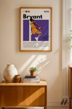 Kobe Bryant Mor Poster Duvar Tablosu, Spor Severlere Hediye - Görsel 4