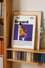 Kobe Bryant Mor Poster Duvar Tablosu, Spor Severlere Hediye - Görsel 5