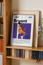 Kobe Bryant Mor Poster Duvar Tablosu, Spor Severlere Hediye - Görsel 2