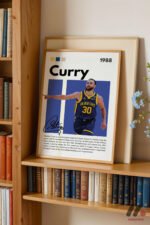 Curry Basketbol Posteri Duvar Tablosu, Spor Severlere Hediye - Görsel 5