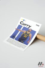 Curry Basketbol Posteri Duvar Tablosu, Spor Severlere Hediye - Görsel 7